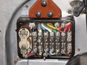 Rolls-Royce 20/25 control box after rewiring